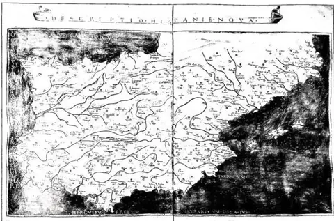 Map of S. by Giacomo Angelo Fiorentino (1472) - Vatican Library, cod. Urb. lat. 277, ff. 122-23.
