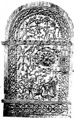 Above left: DOOR OF THE CHURCH OF ROGSLÓSA (11th cent.). Above right: SILVER URN of St. Eric, king and martyr, founder and patron of Stockholm (14th cent.), kept in the cathedral of Uppsala. Below: CHAPTER HOUSE OF THE MONASTERY OF VADSTENA (late 14th cent. - early 15th cent.).