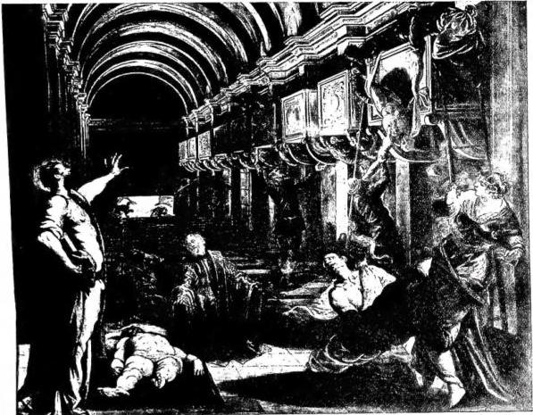 Above: DISCOVERY OF THE BODY OF ST. MARK - Milan, Pinacoteca di Brera.