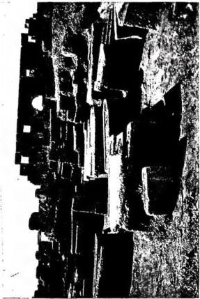 Above left: SARCOPHAGI AND ROTUNDA OF THE CHRISTIAN CEMETERY (5th-6th cent.) - Tipasa. Above right: CEMETERY OF ST. SALSA (5th-6th cent.) - Tipasa. Below left: SARCOPHAGUS OF FABIA SALSA, in the basilica of St. Salsa - Tipasa. Below right: MOSAIC INSCRIPTION OF BISHOP ALEXANDER - Algiers, Museum.