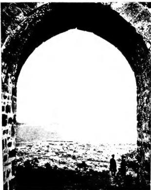 Above left: VIEW OF İZMİR. Above right: VIEW OF THE BYZANTINE WALLS - Constantinople. Below: THE TILE PAVILION (Çiniliköşk), 1466 - Constantinople.