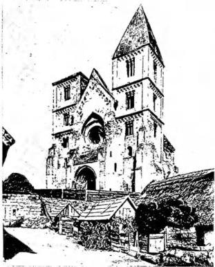 Above left: CHURCH of Zsámbék (13th cent.). Above right: CASTLE of Vajdahunyad, rebuilt in the 19th cent. in Budapest. Below left: THE CASTLE Bethlen at Keresd (1559-98). Below right: THE FISHERMEN'S BASTION and the church of the Coronation (19th cent.) - Budapest.