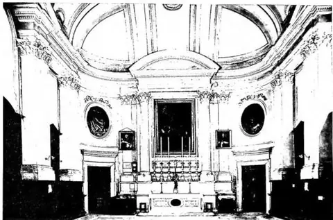 Above: SACRISTY OF THE CHURCH OF S. AGOSTINO - Rome.
