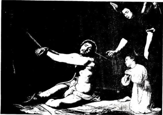 Above: CHRIST AT THE COLUMN - London, National Gallery.