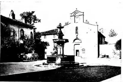 In alto a sinistra: FACCIATA DELLA CHIESA DEL GESÙ, già di S. Silvestro (sec. xi) - Viterbo. In alto a destra: CHIOSTRO DELLA CHIESA DI S. MARIA DELLA VERITÀ (sec. xiv) dal 1912 sede del Museo civico - Viterbo. In basso a sinistra: INTERNO DELLA CATTEDRALE (sec. xii, con rifacimenti del 1681) - Vite